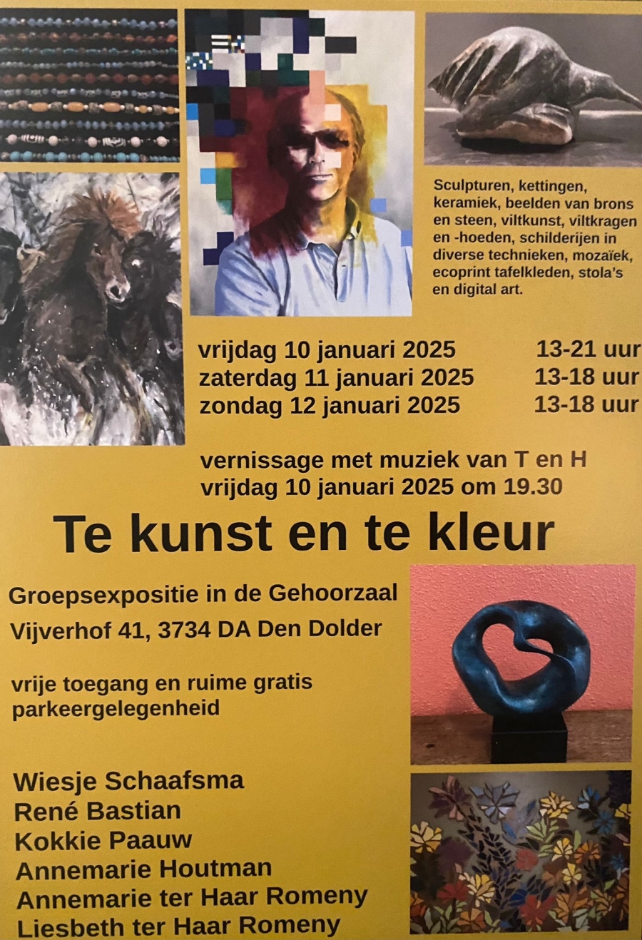 Flyer Te Kunst en Te Kleur jan 2025